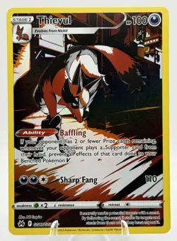 Thievul GG17/GG70 Crown Zenith Galarian Gallery Ultra Rare Pokemon TCG - NM - Image 1