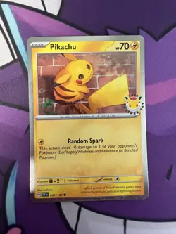 Pikachu 051/162 30th Anniversary Stamped 2026 Pokemon Day Promo - Image 1