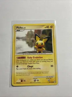 Pokemon TCG Pichu Mysterious Treasures 93 Regular Common - Image 1