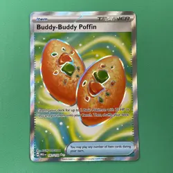 Buddy-Buddy Poffin 167/132 Ultra Rare Mega Evolution Pokemon Near Mint - Image 1