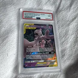 🔹PSA 9 MINT🔹Mewtwo & Mew GX 71/236🔸Unified Minds 2019 Tag Team Pokemon TCG - Image 5