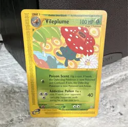 Pokemon Vileplume 043/147 Aquapolis Regular 100 HP Stage 2 Rare English - Image 1