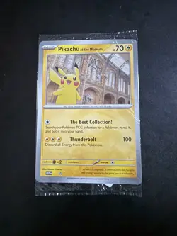 Pokemon TCG: Pikachu at the Natural History Museum - Jumbo Promo *New & Sealed* - Image 1