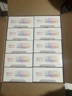 Lot of (10) Pokemon TCG Prismatic Evolutions ETB Sealed BRAND NEW SHIPS FAST - Image 1