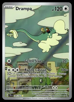 Drampa 184/162 Illustration Rare Temporal Forces Pokemon Near Mint - Image 1