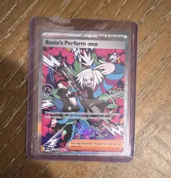 Pokemon Roxie's Performance Cosmic Eclipse Secret Rare Full Art Holo #121/236 - Image 1