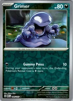 GRIMER 088/165 C 151 POKEMON REVERSE HOLO NM/M - Image 1