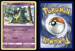 ALOLAN GRIMER 57/149 C SM BASE SET POKEMON NM/M - Image 3