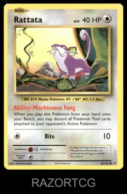 RATTATA 66/108 C EVOLUTIONS POKEMON NM/M - Image 2