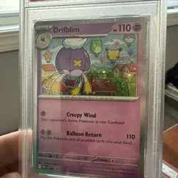 2025 POKEMON PROMO BLISTER #005 #006 DRIFLOON + DRIFBLIM SET PSA 8 & 9 - Image 2