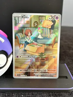 2023 Pokemon SV Ralts 211/198 Illustration Rare Paldea Evolved - NM - Image 1