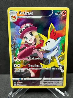Pokemon Braixen TG01/TG30 Silver Tempest Trainer Gallery Holo Near Mint - Image 1