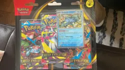 Pokemon TCG Mega Evolution Triple Blister New And Sealed 3 packs and promo - Image 1