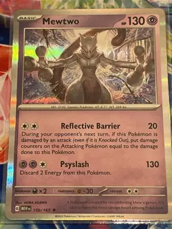 Pokemon TCG Mewtwo Scarlet & Violet-151 150/165 Holo Holo Rare - Image 1