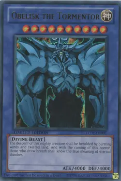 Yugioh Obelisk The Tormentor LC01-EN001 Ultra Rare Limited Edition NM - Image 1