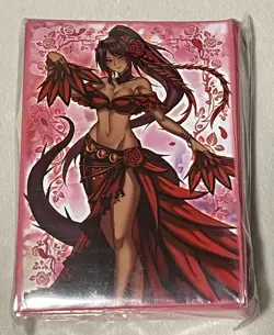 Yugioh Amanda Lapalme Mana Moon Sleeves Black Rose Dragon X70 YGO Sealed Pack - Image 2