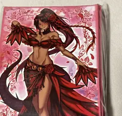 Yugioh Amanda Lapalme Mana Moon Sleeves Black Rose Dragon X70 YGO Sealed Pack - Image 4