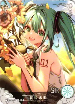 HATSUNE MIKU SR NSWY-SR-04 Goddess Story Anime TCG CCG Collectible Card - Image 1