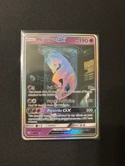 Pokemon Mewtwo GX Shining Legends Card 78/73 Full Art Shiny Holo Secret Rare - Image 1