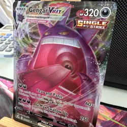 Pokemon TCG Gengar VMAX Fusion Strike Card 157/264 Pack Fresh - Image 2