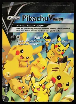 Pikachu V-Union SWSH139 Holo Sword & Shield Promo Pokemon Card - Image 1