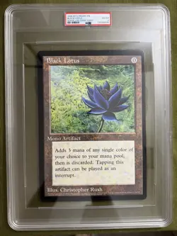 BLACK LOTUS PSA 4 Oversized 6x9 MTG Scrye Mag Promo Jumbo Card Magic 1996 Rare - Image 1