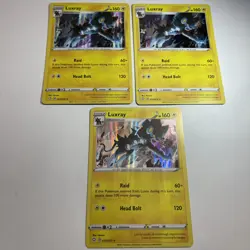 3X Shining Fates Luxray 33/72 Holo Rare Pokemon Card NM/M - Image 1