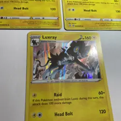3X Shining Fates Luxray 33/72 Holo Rare Pokemon Card NM/M - Image 5