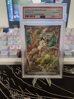 MEOWTH 106 PHANTASMAL FLAMES ILLUSTRATION RARE POKEMON TCG 2025 - Image 1