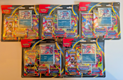 x5 Pokemon TCG Phantasmal Flames Triple Blister Pack Weavile & Sneasel NEW✅ - Image 1