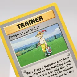 Pokemon TCG - Pokemon Breeder 76/102 Base Set Rare WOTC - MP Crease - Image 1