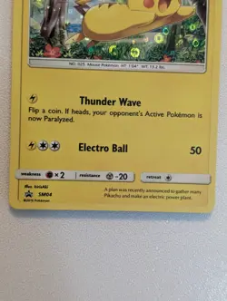 Pokemon TCG Sun & Moon Promo - Pikachu SM04 Holo Target Exclusive NM - Image 4