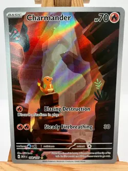 Pokemon TCG - S&V 151 - 168/165 Charmander - Illustration Rare - NM/M - Image 1