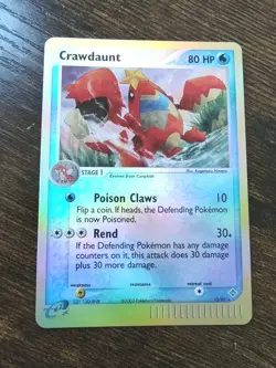 Crawdaunt 13/97 EX Dragon Reverse Holo Rare 2003 Pokemon NM-M - Image 1