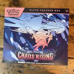 Pokemon Mega Evolution Chaos Rising Elite Trainer Box Sealed - Image 1