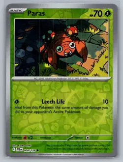 Paras 004/159 Common Journey Together Pokemon Reverse Holo Near Mint - Image 1