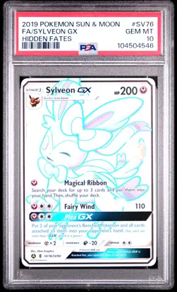 PSA 10 Sylveon Gx SV76/SV94 - 🌊 Hidden Fates Pokemon TCG 🖤 - GEM MT - Image 1