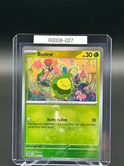 Pokemon TCG Budew 004/131 Prismatic Evolutions Master Ball B0008-027 - Image 1