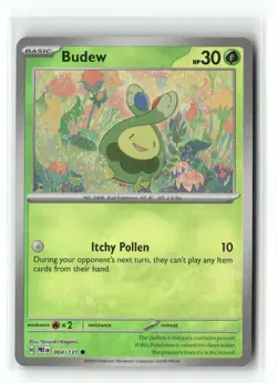 Budew (Poke Ball Pattern) 004/131 Holo Prismatic Evolutions Pokemon Holo NM - Image 1