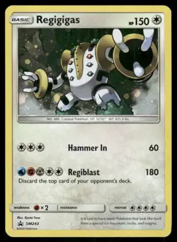 Regigigas - SM243 Holo Promo Sun & Moon Promo Pokemon Holo Near Mint - Image 1