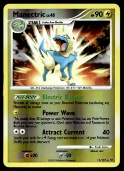 Manectric Platinum Reverse Holo Rare 11/127 2009 Pokemon TCG - Image 1