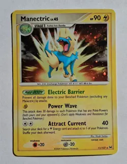 Pokemon - Manectric - Platinum 11/127 - Holo Rare - NM - Image 1
