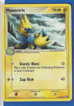 Pokemon Emerald "Manectric" 16/106 X1 - Image 1