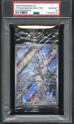 Pokemon N's Reshiram Journey Together Rare Holo Stamped 167/159 PSA 10 - Image 1