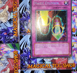 Yugioh Magic Cylinder LON-104 1st Edition Secret Rare Holo Bleed Konami 2003 NM - Image 2