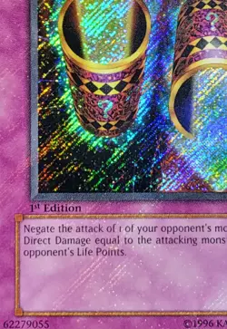 Yugioh Magic Cylinder LON-104 1st Edition Secret Rare Holo Bleed Konami 2003 NM - Image 5