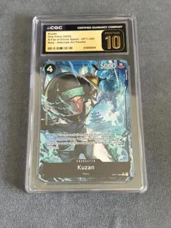 One Piece Kuzan Alt Art OP11-084 A Fist of Divine Speed CGC Pristine 10 - Image 1