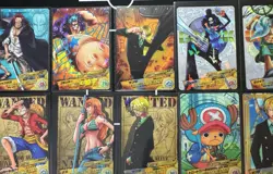 One Piece AR Carddass Bulk Lot Luffy Nami Hanock Sanji Shanks - Set of 21 Cards - Image 3
