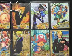 One Piece AR Carddass Bulk Lot Luffy Nami Hanock Sanji Shanks - Set of 21 Cards - Image 4