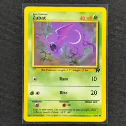 Zubat - 70/82 - Common - Team Rocket - Pokemon Card - HP - Image 1
